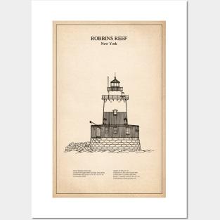 Robbins Reef Lighthouse - New York - SD Posters and Art